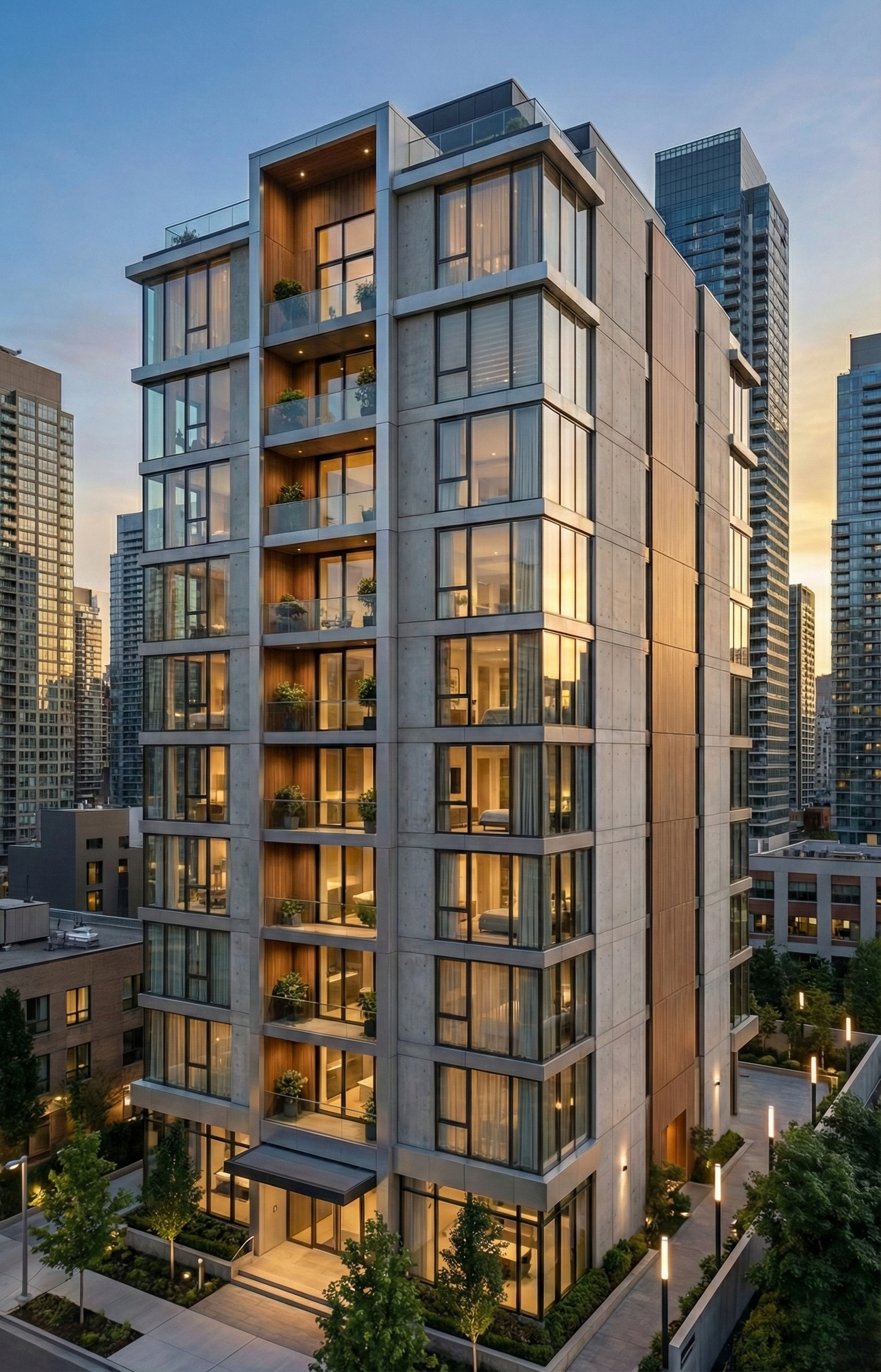 Skyline Tower Residences - High-rise apartment interior design project